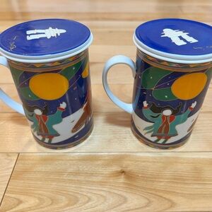 “Three Sisters” Dawn Oman Tea Mug Set Fine Porcelain Skye McGhlie